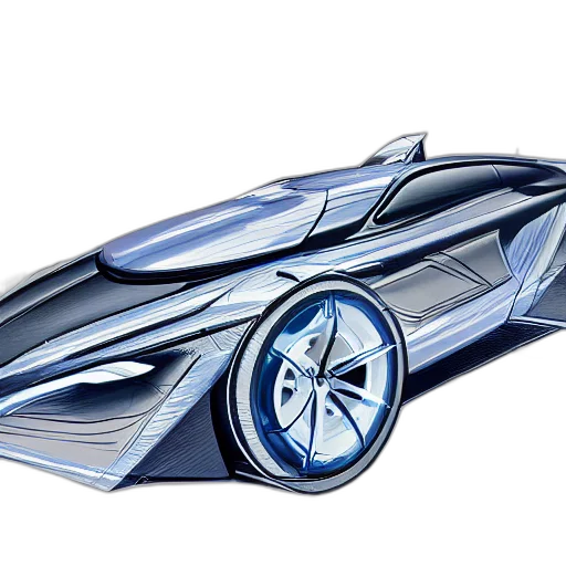 car, concept art, 3d render, photorealistic, pencil sketch, blueprint, drawings, futuristic transparent PNG cut-out