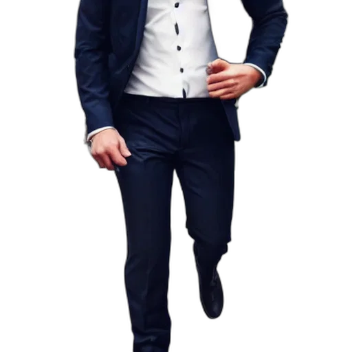 jacket, staff, concept art, 3d render transparent PNG cut-out