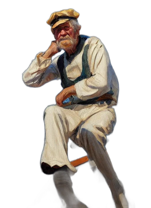 staff, hat, face, furniture, oil painting, photorealistic, concept art, fantasy art transparent PNG cut-out