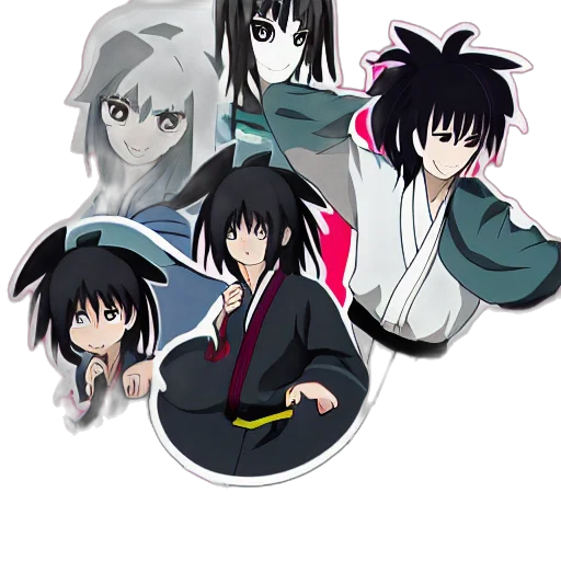 anime, concept art, cartoon, pixel art transparent PNG cut-out
