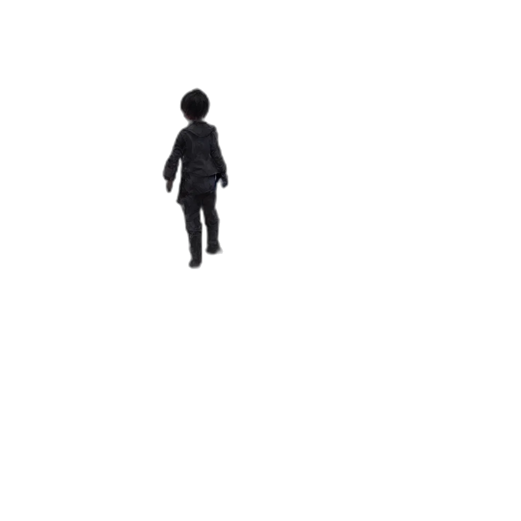 robot, staff, jacket, creature, pixel art, 3d render, concept art, cartoon transparent PNG cut-out