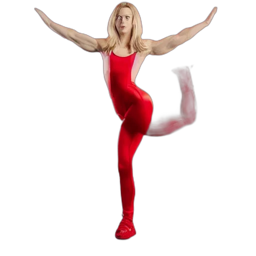 dress, creature, staff, hair transparent PNG cut-out