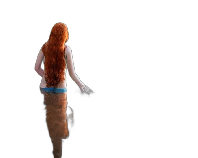dress, hair, creature, staff, 3d render, concept art, fantasy art, photorealistic transparent PNG cut-out
