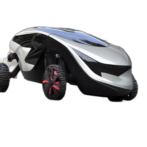 car, robot, 3d render, concept art transparent PNG cut-out
