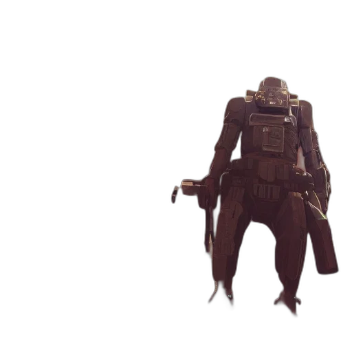 robot, creature, jacket, mask transparent PNG cut-out