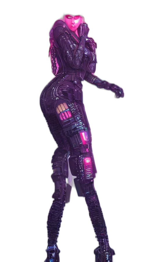 robot, dress, jacket, staff transparent PNG cut-out