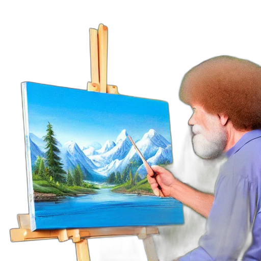 face, creature, hair, oil painting transparent PNG cut-out