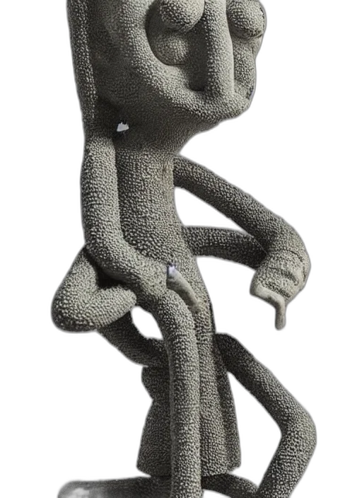 robot, creature, staff, jacket transparent PNG cut-out