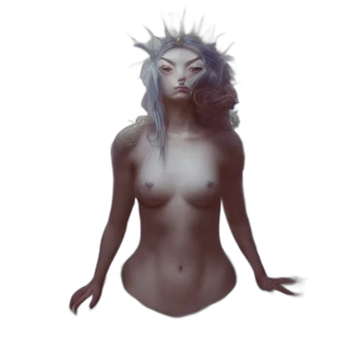 creature, crown, mask, face transparent PNG cut-out