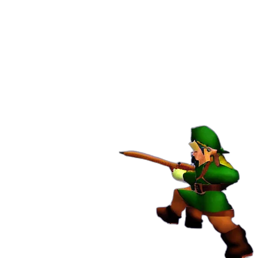 sword, weapon, staff, hat, pixel art, 3d render, concept art, green transparent PNG cut-out