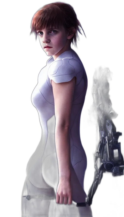 robot, dress, concept art, 3d render transparent PNG cut-out
