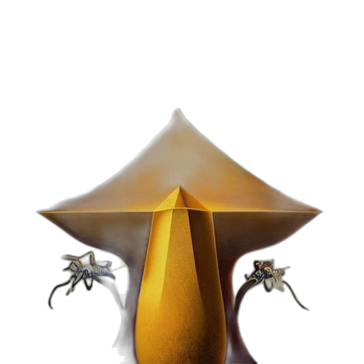 hat, crown, umbrella, staff, concept art, 3d render, fantasy art, photorealistic transparent PNG cut-out