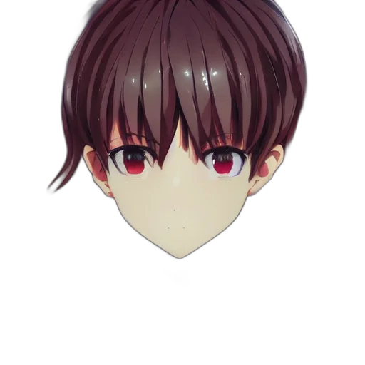 mask, face, hair, crown, anime, 3d render, photorealistic, cartoon transparent PNG cut-out