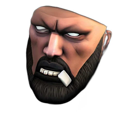 face, mask, staff, weapon transparent PNG cut-out