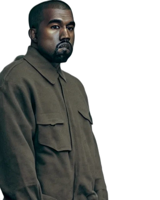 jacket, face, animal, creature, photorealistic, concept art, 3d render, dark transparent PNG cut-out