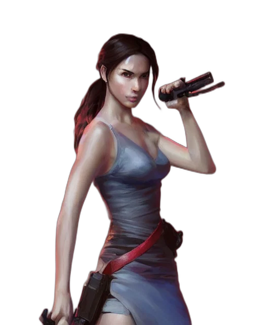 weapon, staff, dress, concept art, pixel art, fantasy art, photorealistic, red transparent PNG cut-out