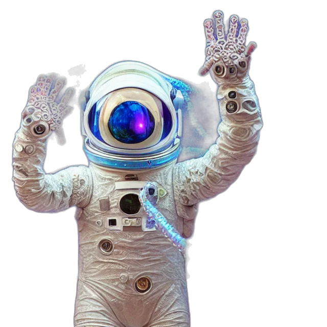 robot, mask, staff, creature transparent PNG cut-out