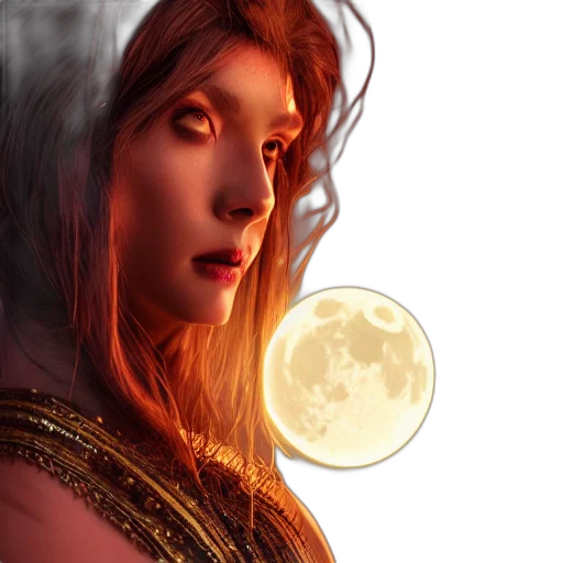fantasy art, comic book art, concept art, photorealistic transparent PNG cut-out
