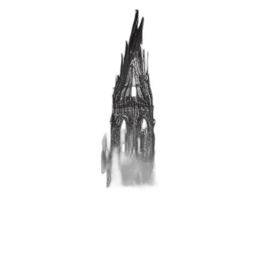 building, crown, sword, dress, concept art, 3d render, photorealistic, pixel art transparent PNG cut-out