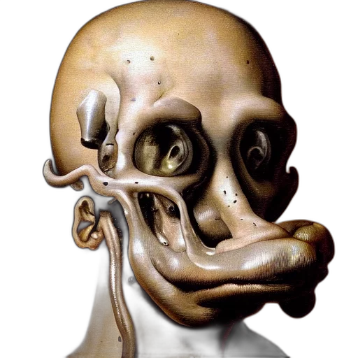 mask, face, robot, creature, photorealistic, concept art, 3d render, oil transparent PNG cut-out