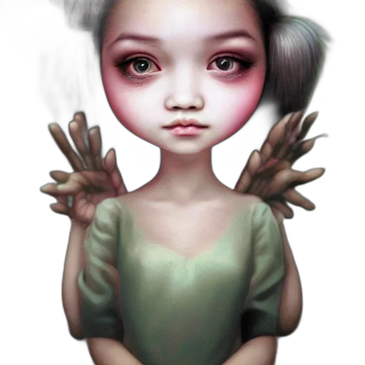 mask, face, creature, fantasy art transparent PNG cut-out