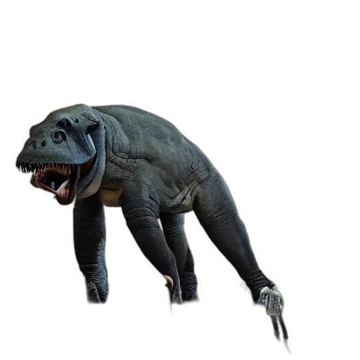creature, animal, dragon, staff, 3d render, concept art, photorealistic, museum transparent PNG cut-out