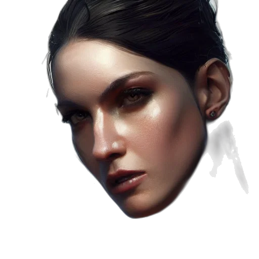 face, crown, mask, photorealistic, fantasy art, concept art, oil painting, dark transparent PNG cut-out