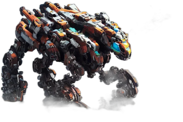 robot, dragon, weapon, concept art transparent PNG cut-out