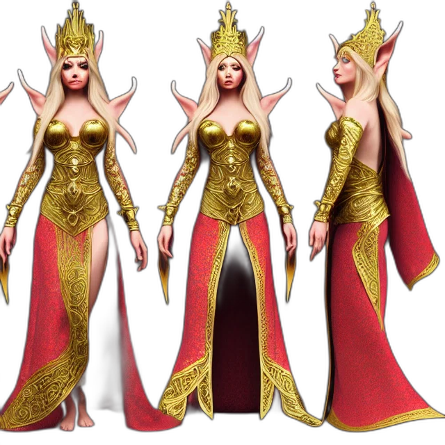 concept art, 3d render, fantasy art, golden transparent PNG cut-out