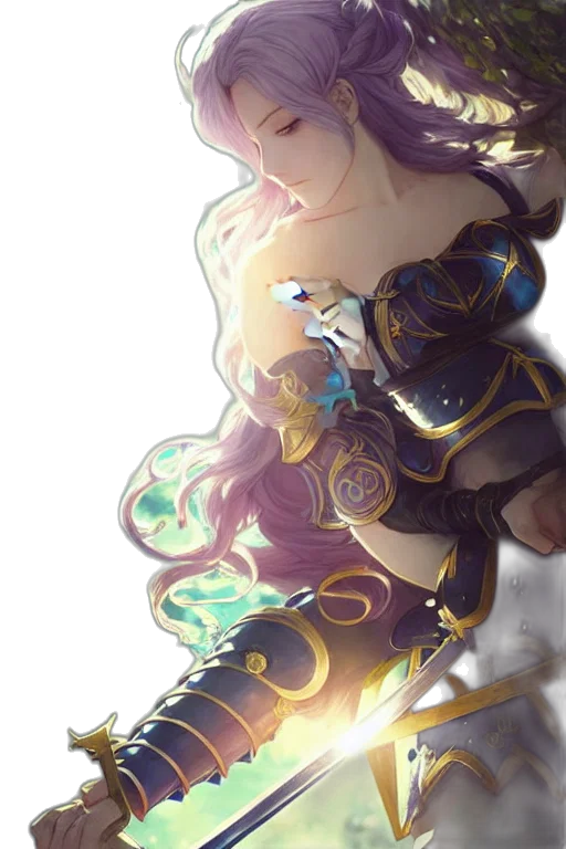 sword, weapon, crown, staff, fantasy art, anime, concept art, watercolor transparent PNG cut-out