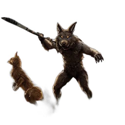 staff, animal, creature, weapon transparent PNG cut-out
