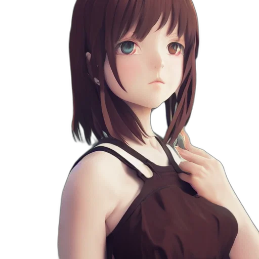 dress, face, creature, robot transparent PNG cut-out