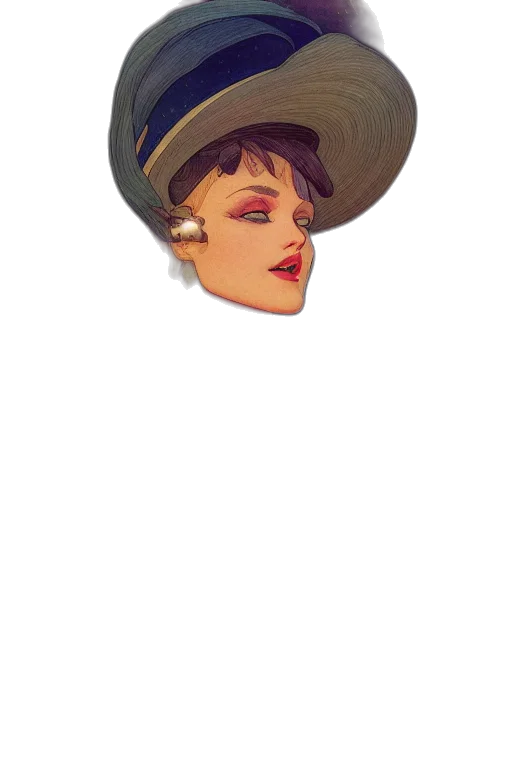 hat, face, crown, staff transparent PNG cut-out