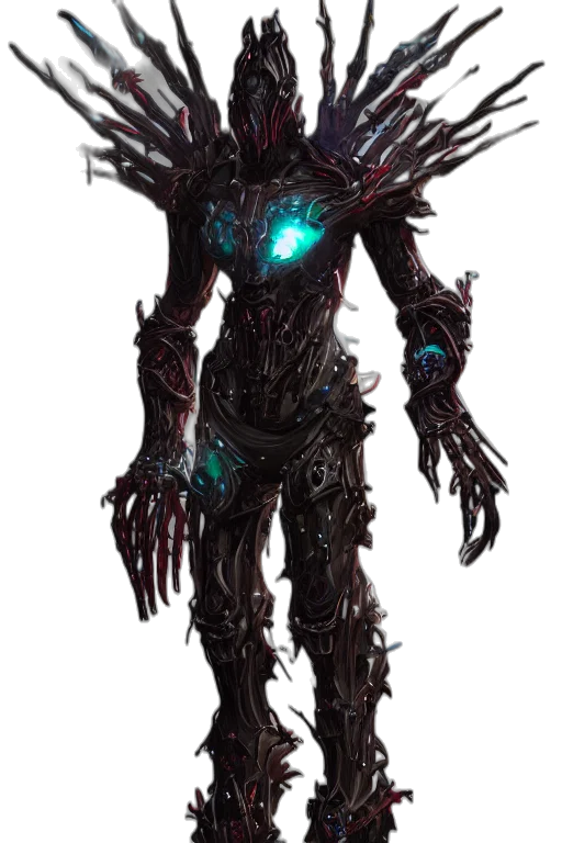 robot, creature, staff, concept art transparent PNG cut-out