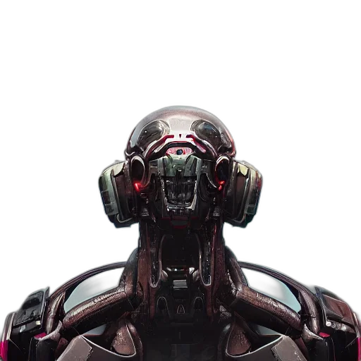 robot, face, mask, creature transparent PNG cut-out