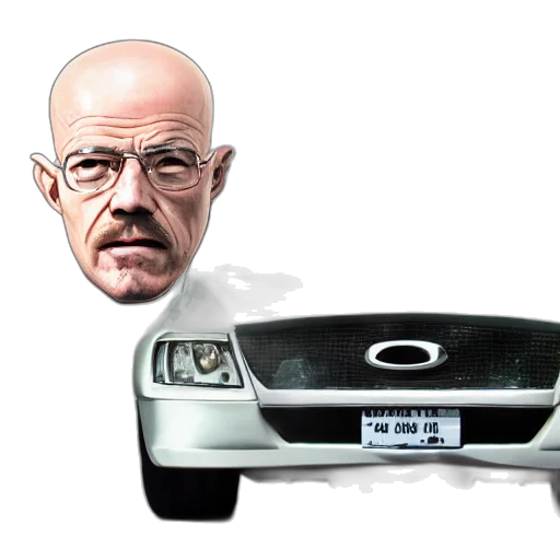 car, cartoon, photorealistic, concept art, which, looks, like, walter transparent PNG cut-out