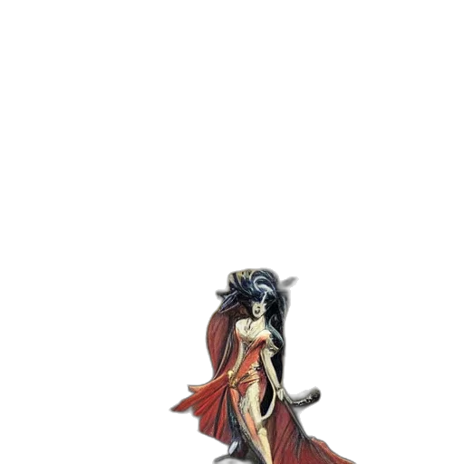 dress, staff, sword, weapon, concept art, fantasy art, comic book art, anime transparent PNG cut-out