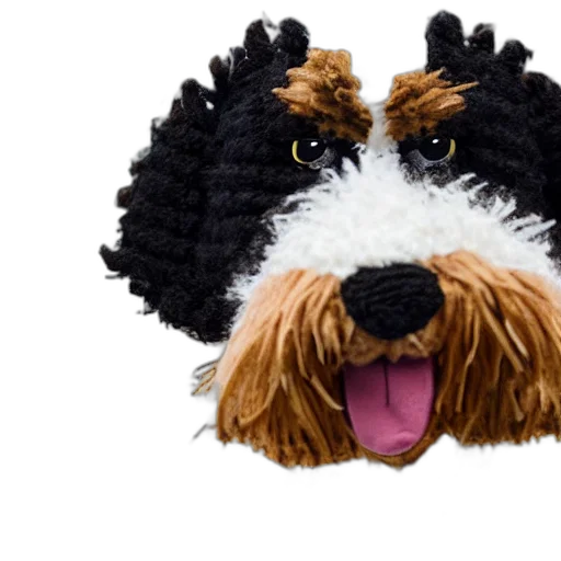hat, animal, closeup, photorealistic, photograph, cute, smiling, knitted transparent PNG cut-out
