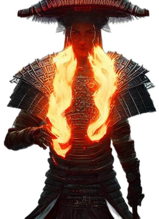 dragon, staff, sword, jacket transparent PNG cut-out