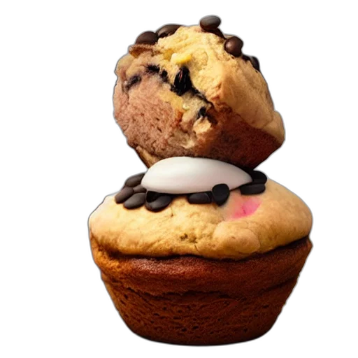 food, crown, photorealistic, 3d render, photo, elon, musk, muffin transparent PNG cut-out
