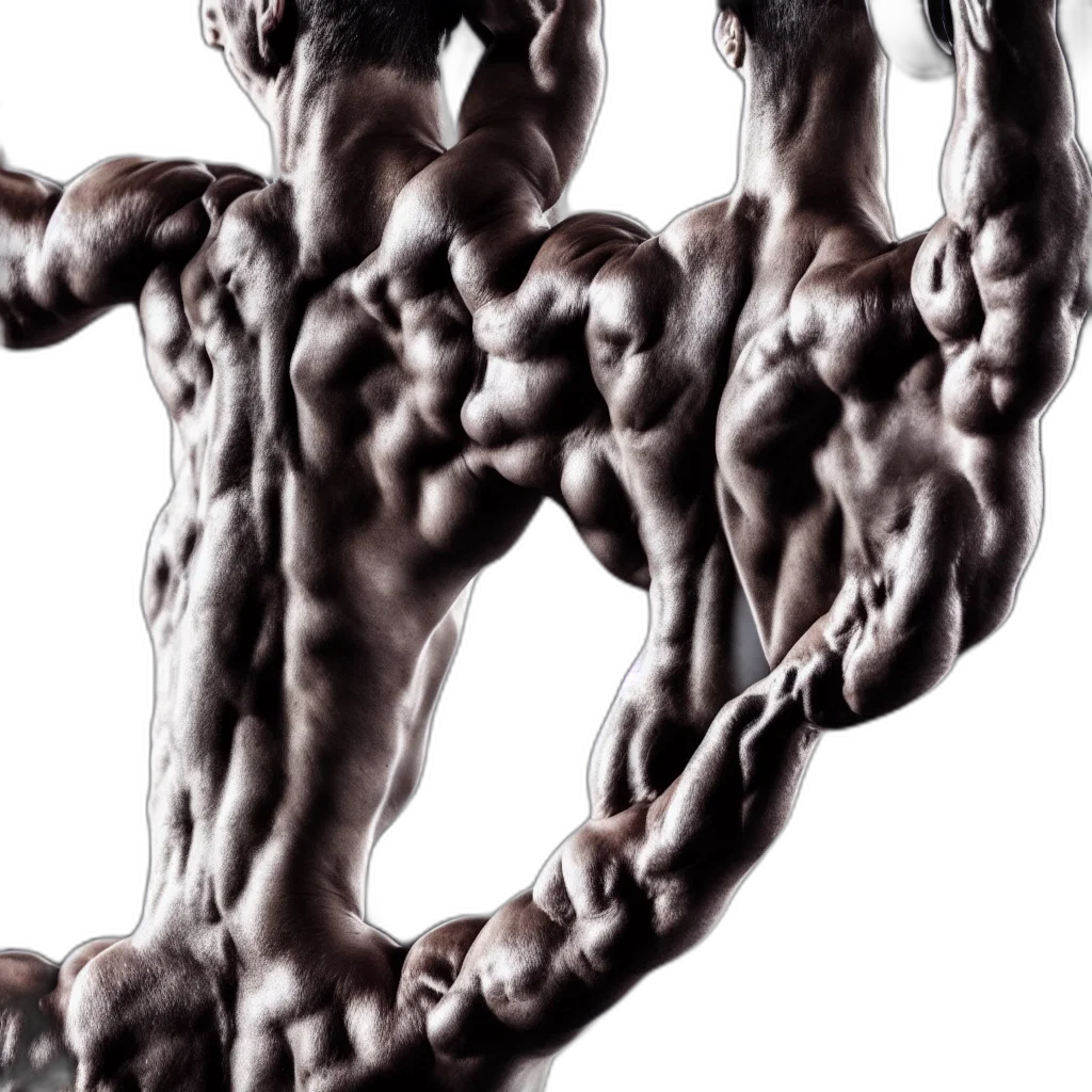 hair, creature, 3d render, photorealistic, concept art, shredded, boy, gym transparent PNG cut-out
