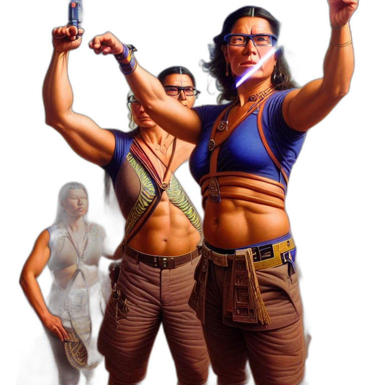 staff, concept art, comic book art, fantasy art, cyberpunk, epic, portrait, slightly transparent PNG cut-out