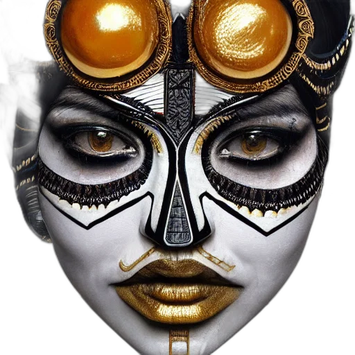 mask, jewelry, face, photorealistic transparent PNG cut-out