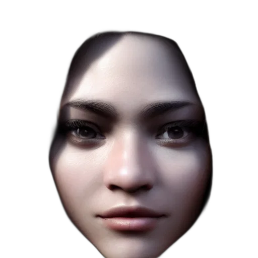 face, mask, robot, creature transparent PNG cut-out