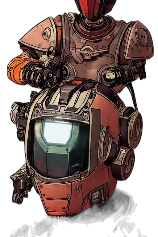robot, weapon, concept art, comic book art transparent PNG cut-out