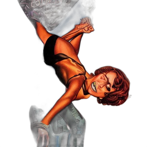 creature, staff, comic book art, concept art transparent PNG cut-out