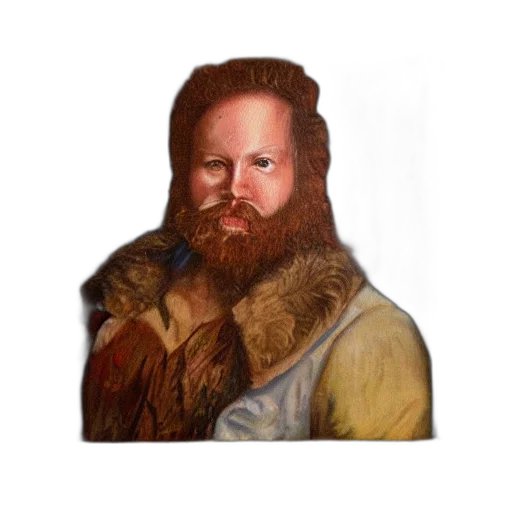 jacket, hair, face, animal transparent PNG cut-out