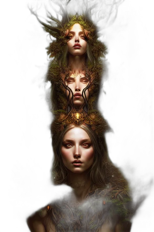 crown, face, fantasy art, concept art transparent PNG cut-out