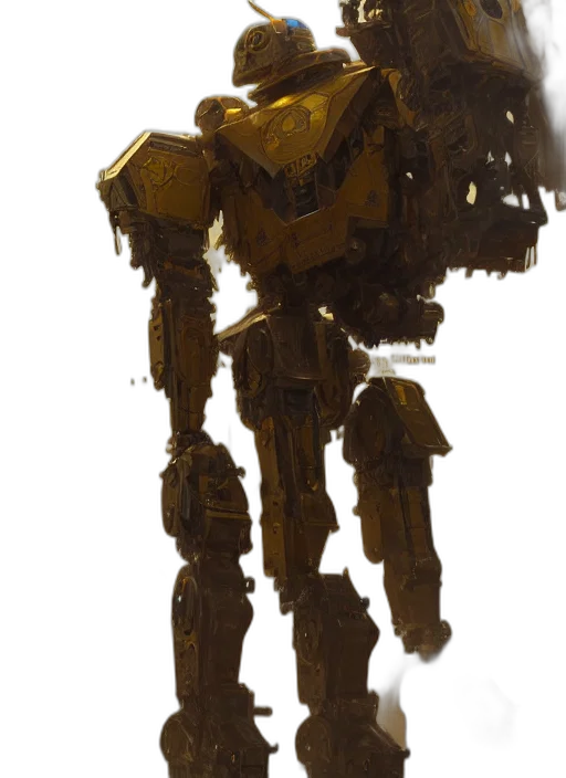 robot, weapon, staff, creature transparent PNG cut-out