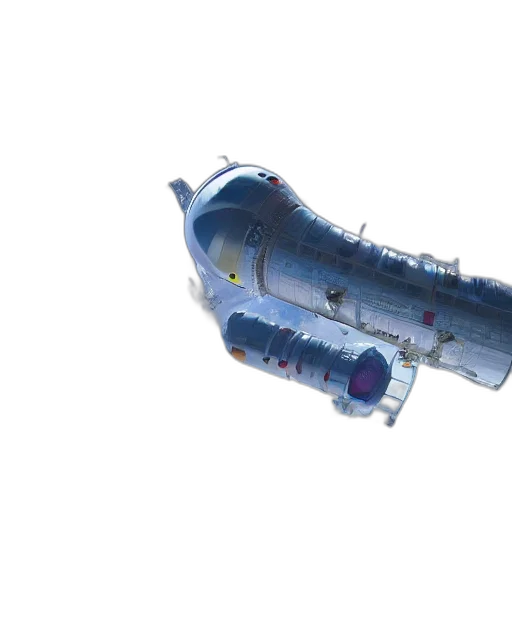 weapon, bottle, robot, 3d render, concept art, outer space, hyper, realistic transparent PNG cut-out